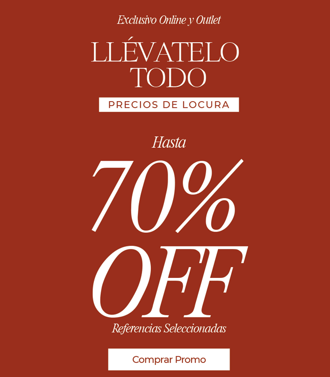 70% Off En Referencias Seleccionadas de Colección