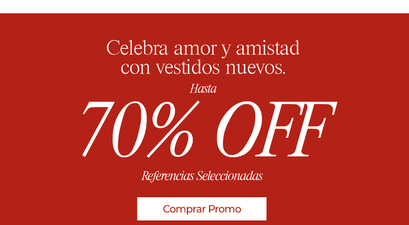 70% Off En Referencias Seleccionadas de Colección
