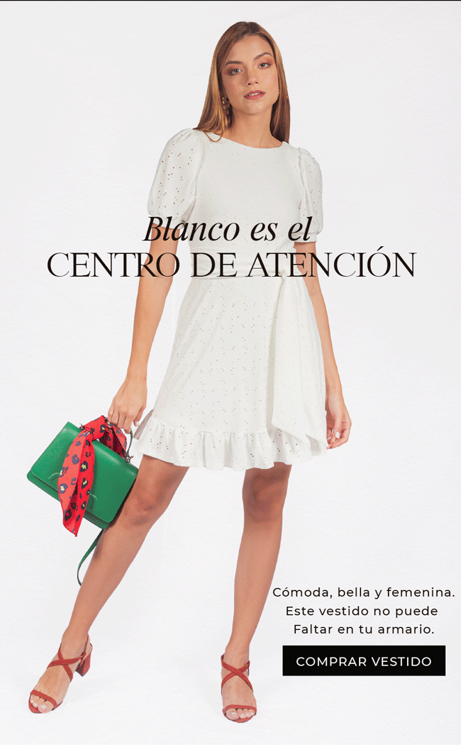Blanco es justo lo que la necesitas esta temporada